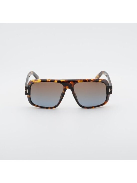 Tom Ford Turner FT1101 52F Sunglasses Havana Aviator Frame, Brown Lenses main image 9